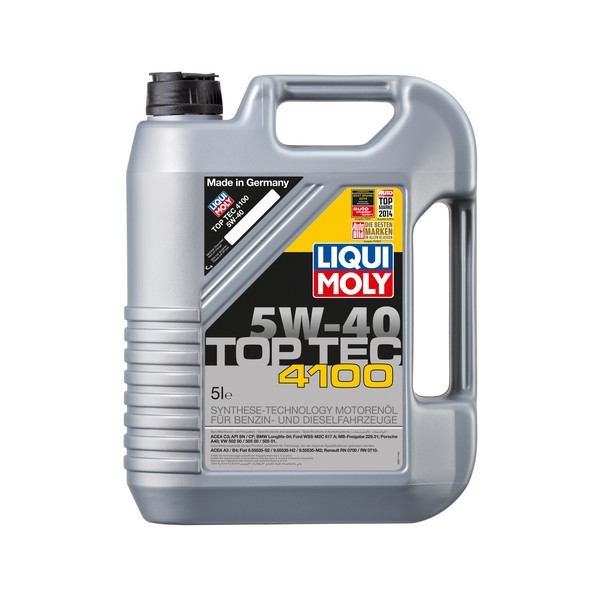 LIQUI MOLY Top Tec 4100 5W-40 5L - LIQUI MOLY 
