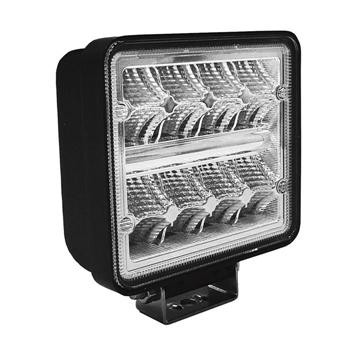 FAROL DE TRABALHO COM 16 LEDS 24W QUADRADO DE LUZ DISPERSA - JBM