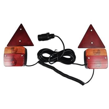 KIT MAGNÉTICO COM 2 FAROLINS, 2 TRIÂNGULOS REFLECTORES - JBM