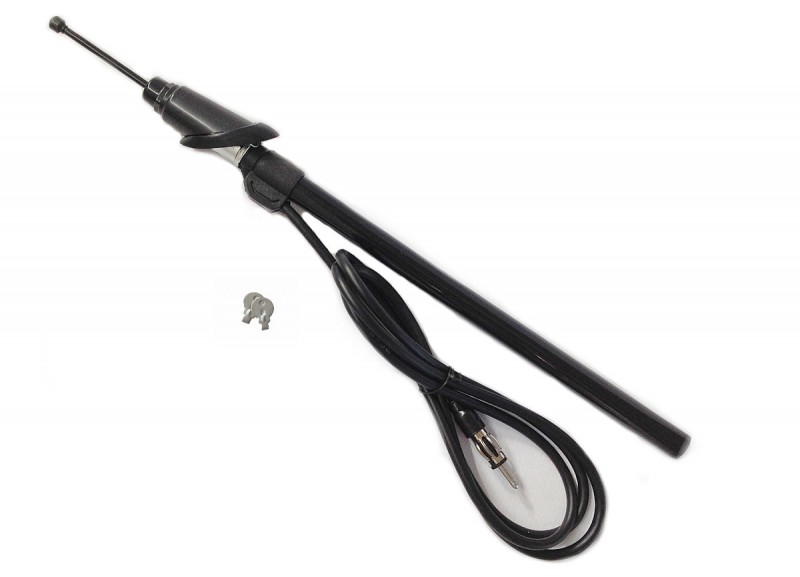 ANTENA DE GUARDA LAMAS TELESCOPICA PRETA (52º) - EMBALAGEM NEUTRA